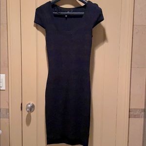 Guess Black fitted knit dress